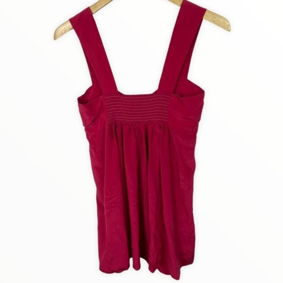 Revolve Black Halo 100% Silk Babydoll Dress Fuchsia Pink Mini Sweetheart Neck M - Picture 4 of 10